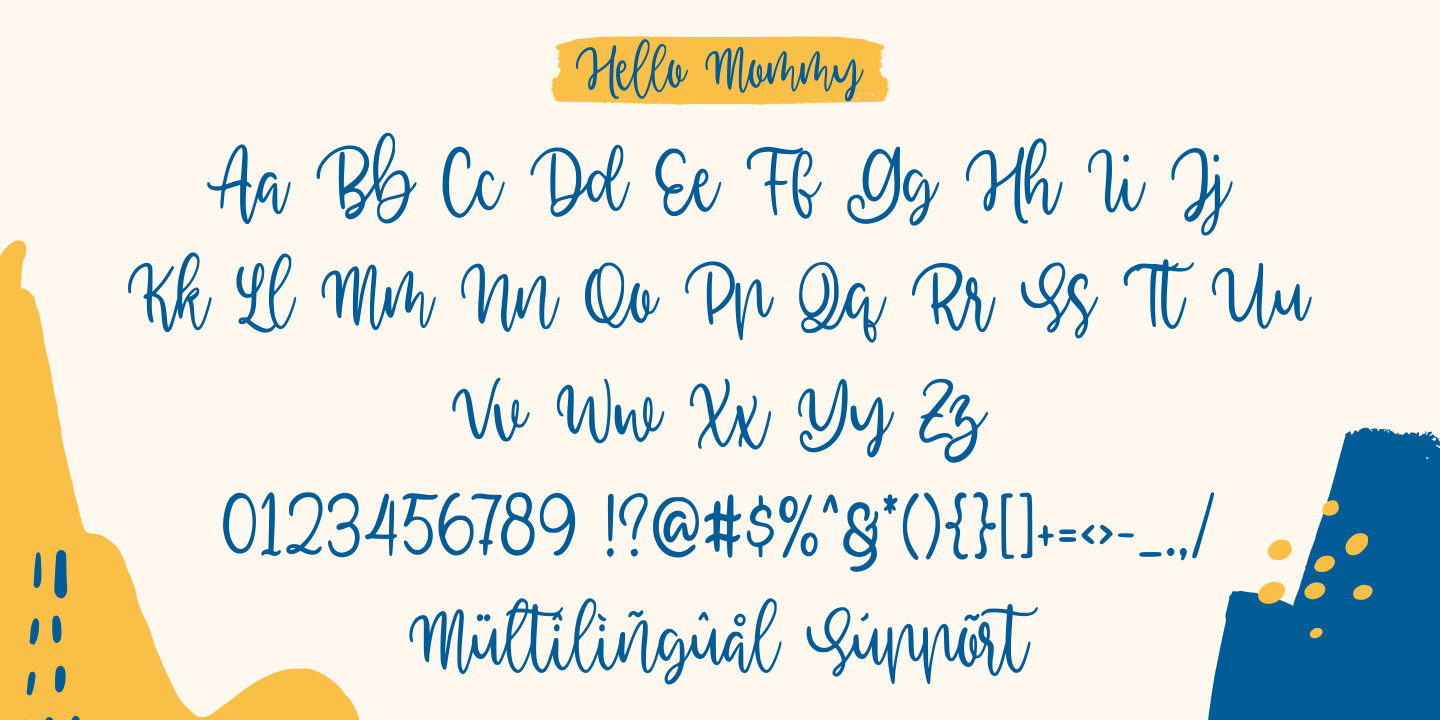 Hello Mommy Regular Font preview